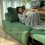 Giường gấp gọn thông minh - sofa giường NHU Y DECOR phòng khách đa năng khung thép, sofa bed lông cừu đệm cao su êm ái — ảnh 2