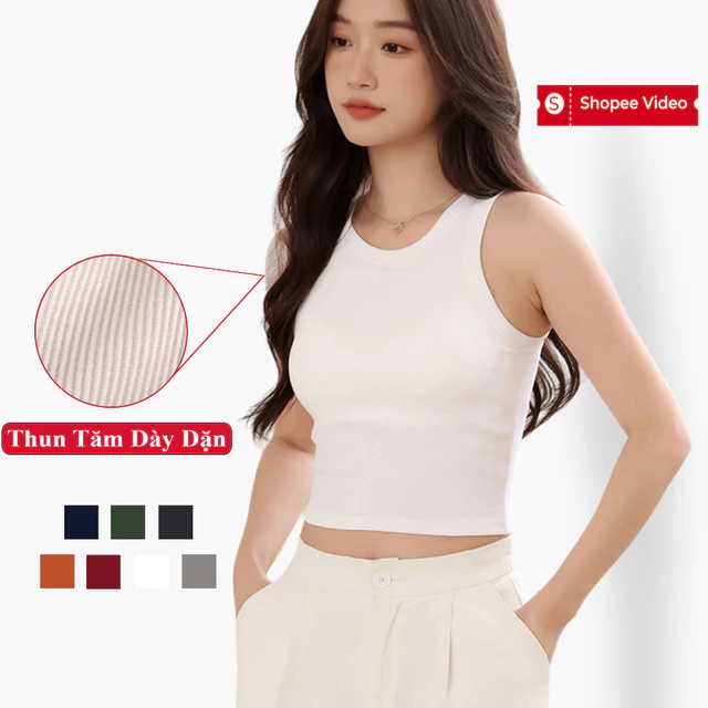 Áo Croptop 3 Lỗ Sát Nách Body Nữ Madela Vải Thun Mềm Mịn Co Giãn, Áo Thun Ba Lỗ Nữ Mùa Hè Form Croptop Ôm Body Sát Nách.