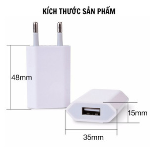 NÓNG Củ Sạc Dẹt USB 5W Nhỏ Gọn, Củ Sạc Thích Hợp Mọi Dòng Điện Thoại Chống Cháy Nổ Chất lượng khỏi bàn phukienmk10
