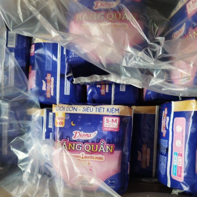 Combo 24 gói băng vệ sinh dạng quần size SM 5 chiếc/gói