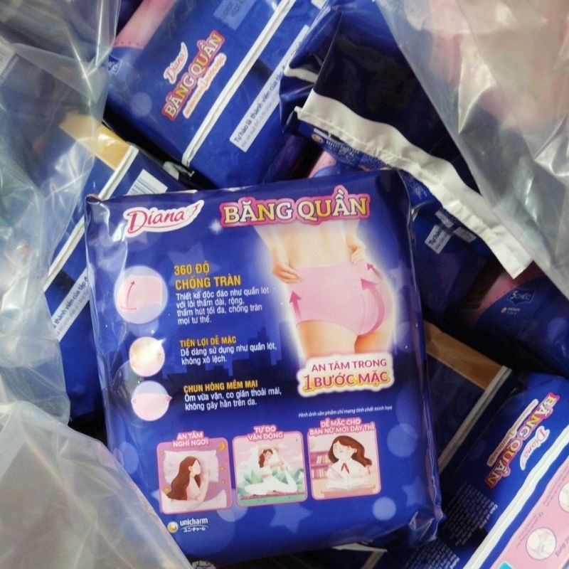 Combo 24 gói băng vệ sinh dạng quần size SM 5 chiếc/gói