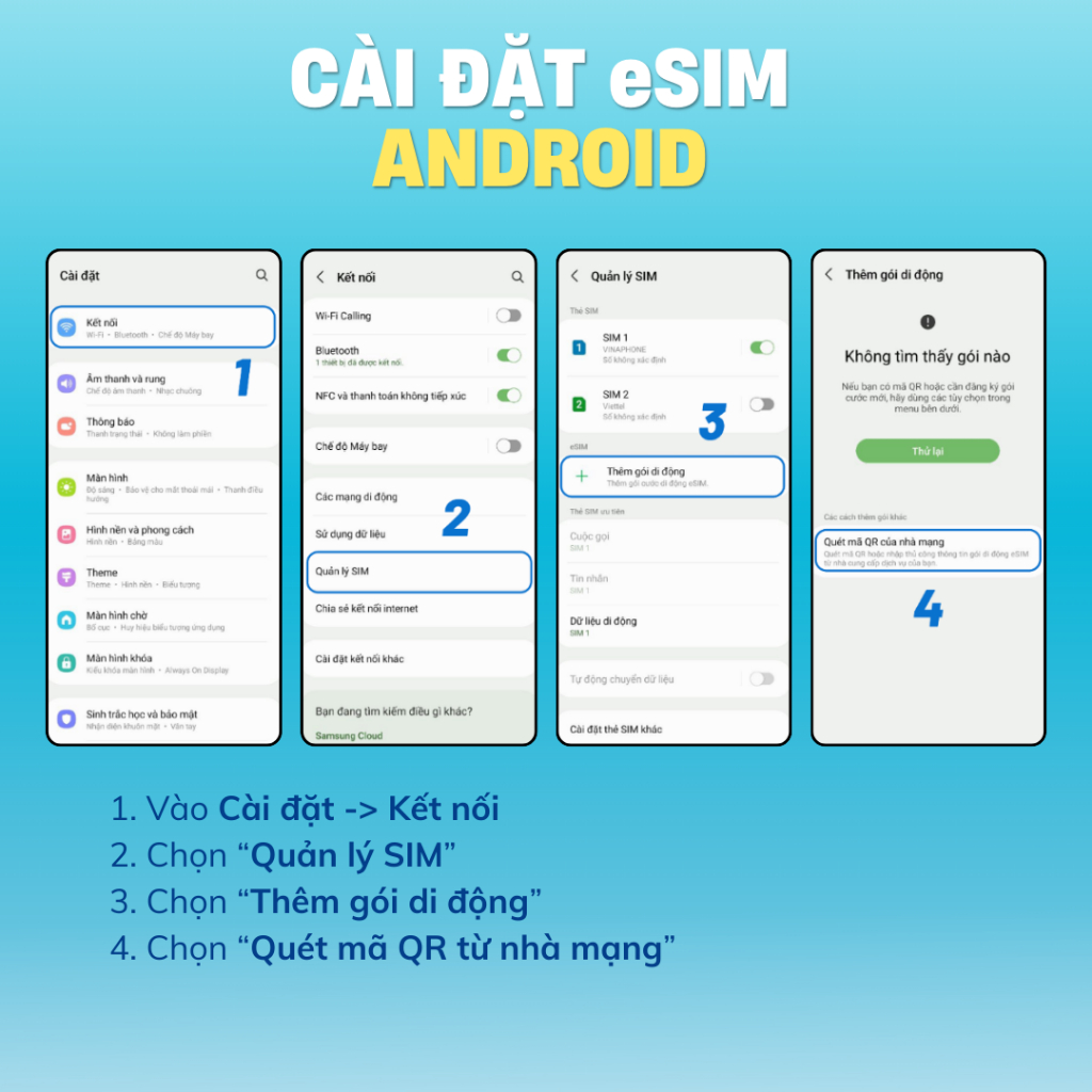 eSIM Hàn Quốc, Sim Du Lịch Hàn Quốc Cài Đặt Nhanh Bằng Mã QR, Data Tốc Độ Cao Và Ổn Định