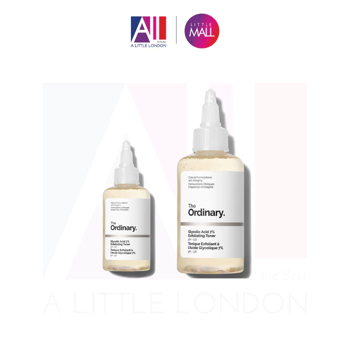 Toner The Ordinary Nước hoa hồng tẩy da chết The Ordinary Glycolic Acid 7% Exfoliating Toner (Bill Anh)