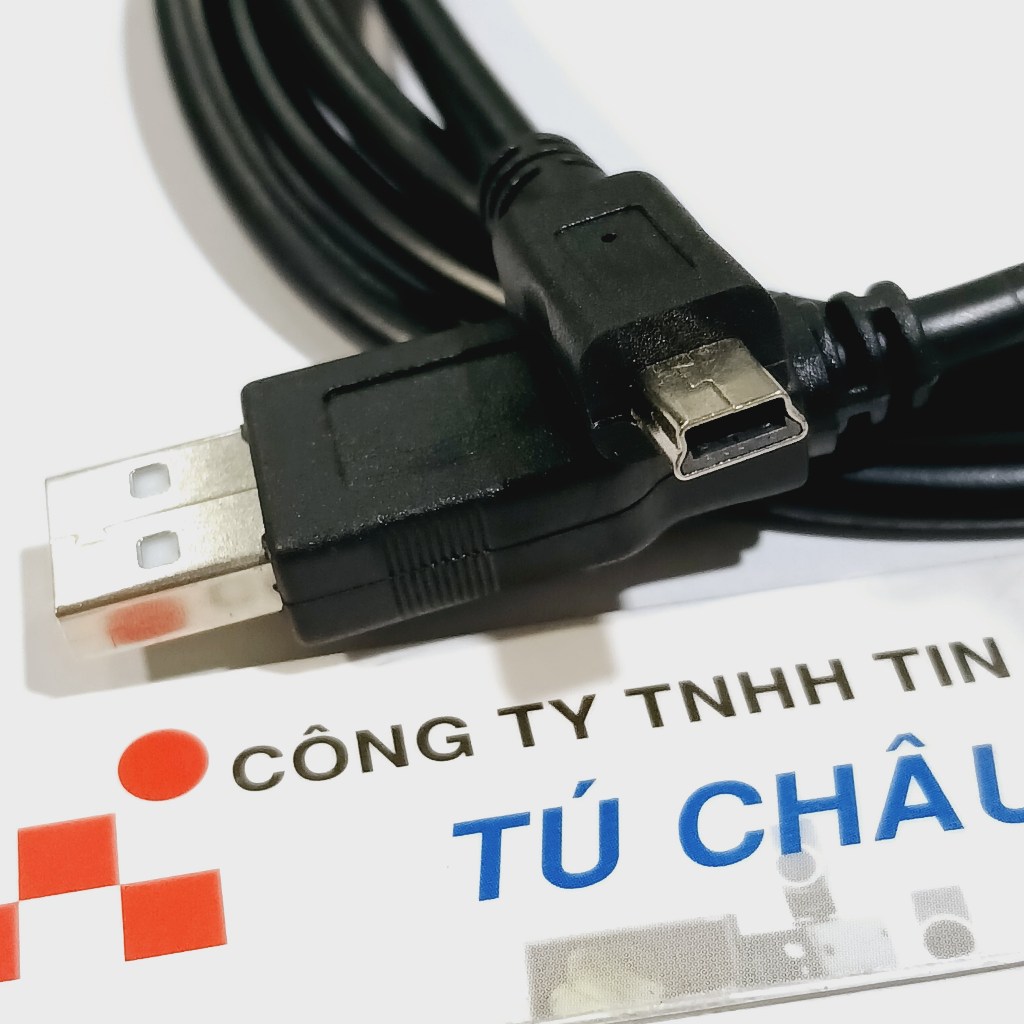 Cáp Mini USB: USB 2.0 ra Mini USB (Hình Thang - KTS Mp3) / Cáp dài 1.5m ...