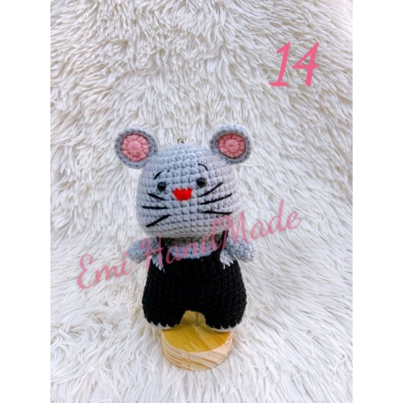 Móc Khoá thú bông len handmade siêu xinh size XXL85 - Móc Khoá Diy Móc Khóa