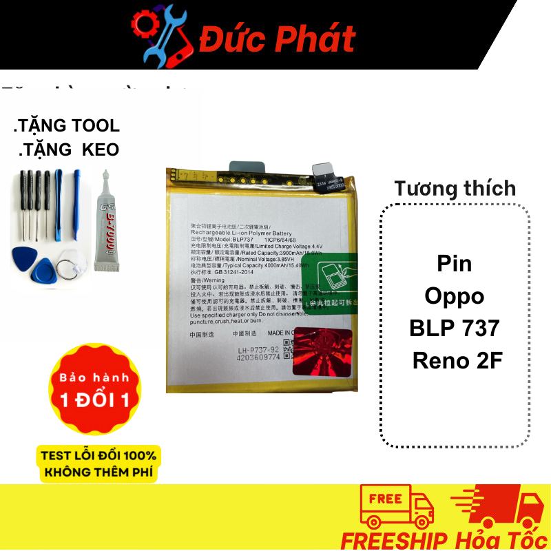 Pin Oppo Reno 2F BLP 737 Dung Lượng Cao | Shopee Việt Nam