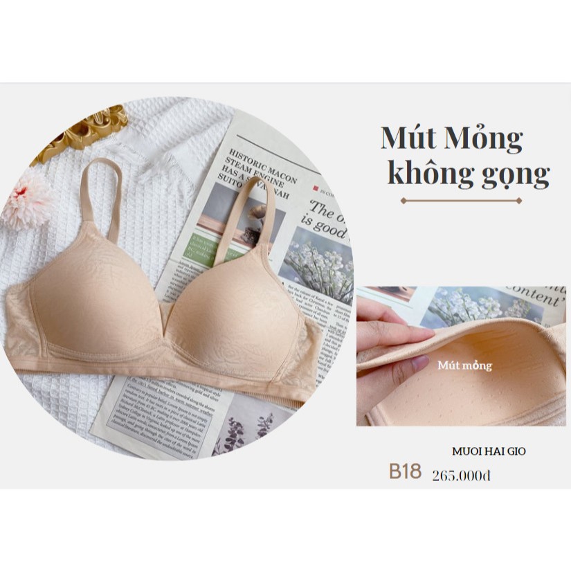 Áo lót tàng hình mỏng nhẹ cho nàng thích sự thoải mái B18, Đồ lót 12h
