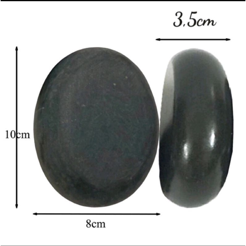 Đá bazan 1 bộ (gồm 2 đá, 1 khăn, 1 găng) - Chườm gan thận