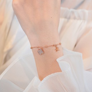 Vòng tay nữ LAMY Lucky Four Leaf Star Rose Gold Bracelet 2241
