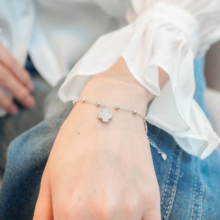 Vòng tay nữ LAMY Lucky Four Leaf Star Silver Bracelet 2241