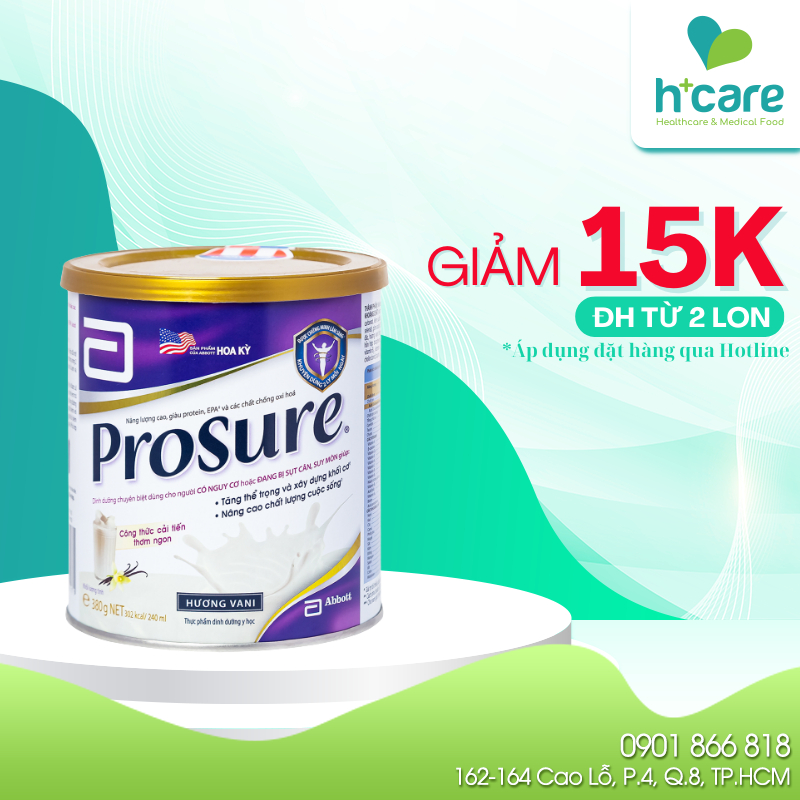 Sữa bột Abbott Prosure 380g dành cho người bệnh Ung Thư | Shopee Việt Nam