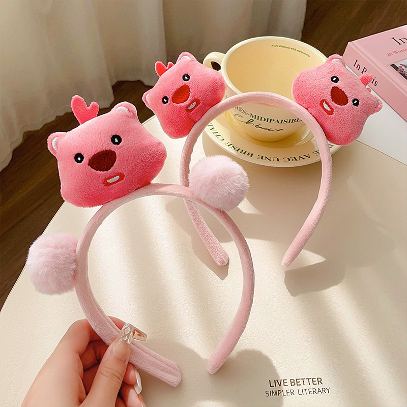 Bờm Tóc, Băng Đô Cài Tóc Lông Nhung Hoạt Hình Gấu Loopy Đáng Yêu Phong Cách Hàn Quốc Phụ Kiện Tóc Empoli