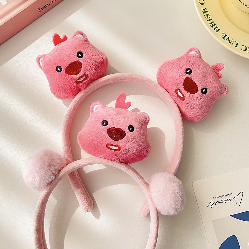 Bờm Tóc, Băng Đô Cài Tóc Lông Nhung Hoạt Hình Gấu Loopy Đáng Yêu Phong Cách Hàn Quốc Phụ Kiện Tóc Empoli
