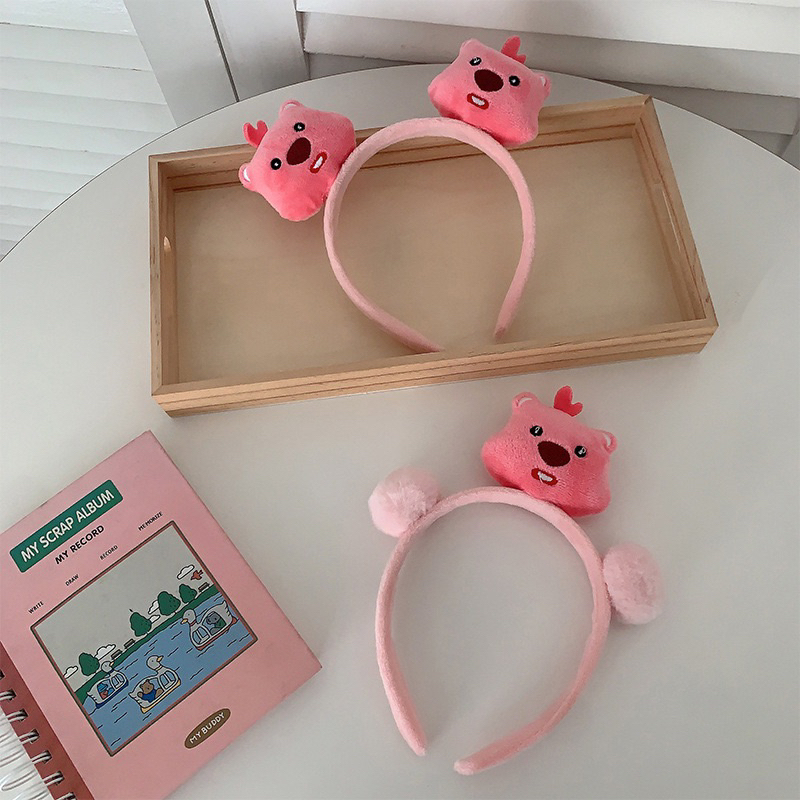 Bờm Tóc, Băng Đô Cài Tóc Lông Nhung Hoạt Hình Gấu Loopy Đáng Yêu Phong Cách Hàn Quốc Phụ Kiện Tóc Empoli