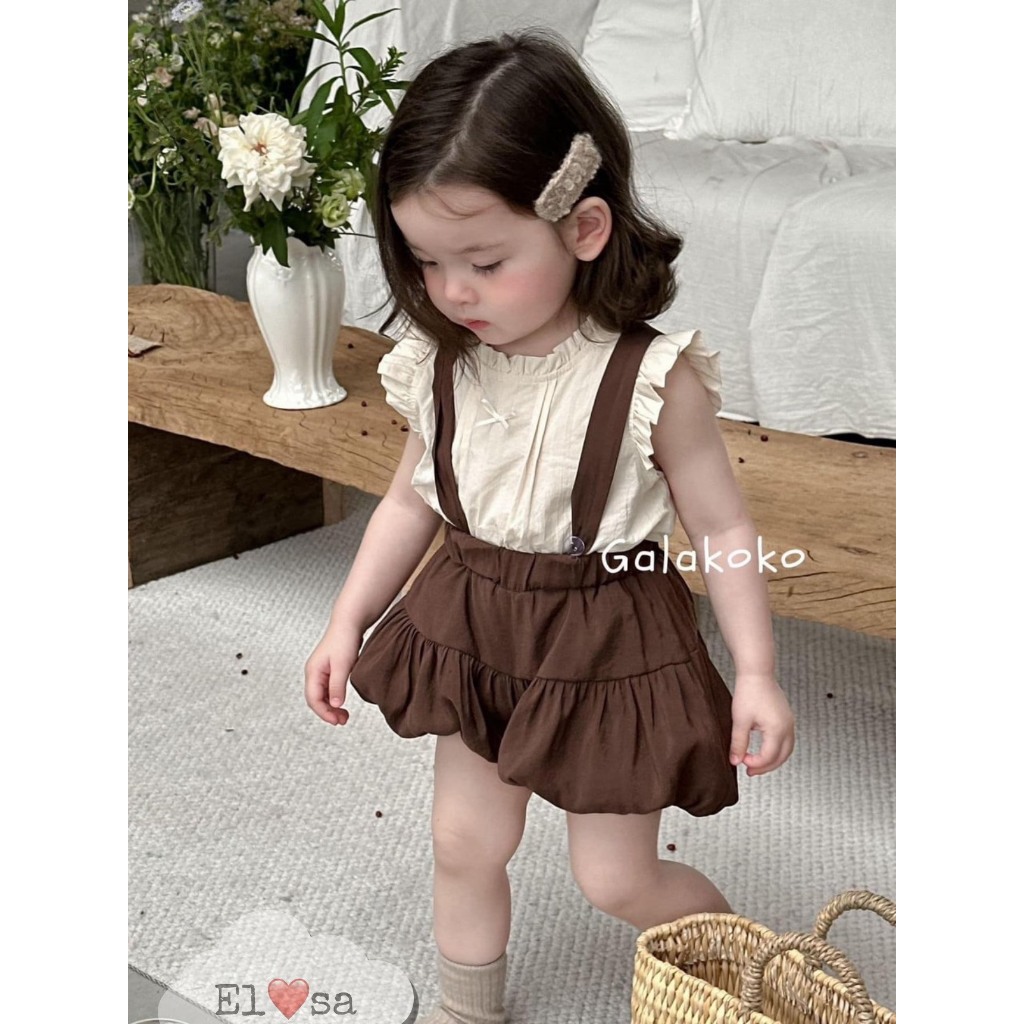 Quần Áo Bé Gái - SET YẾM QUẦN BÍ NGÔ ĐŨI siêu xinh cho bé gái 1 - 5 ...