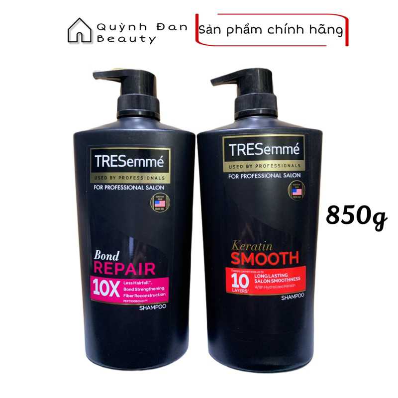 Dầu gội TRESemmé chuyên dụng cho tóc chắc sạch, khỏe, mềm mượt 850g