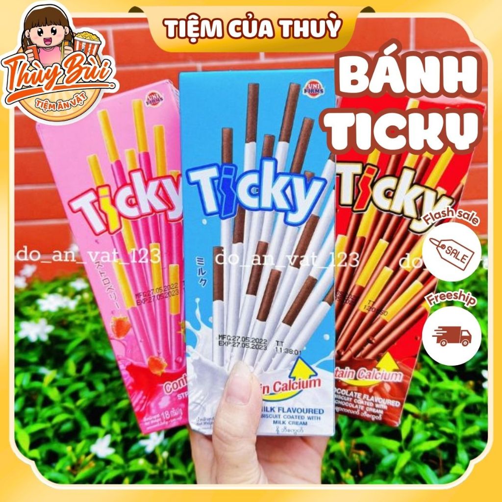 Bánh Que Ticky Socola Sữa Thái Lan (hộp 20G/ 6que), Bánh Que Thái Lan ...