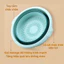Chậu Ngâm Chân Gấp Gọn Silicon Massage Chân Thư Giãn Size To Thau Gấp Gọn Thông Minh