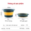 Chậu Ngâm Chân Gấp Gọn Silicon Massage Chân Thư Giãn Size To Thau Gấp Gọn Thông Minh