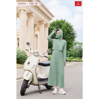 (Có sẵn)Áo chống nắng nữ CARDINA thiết kế 2 tầng Icetext 2 lớp chống tia cực tím hiệu quả chỉ số UPF 50+ 4CHT01