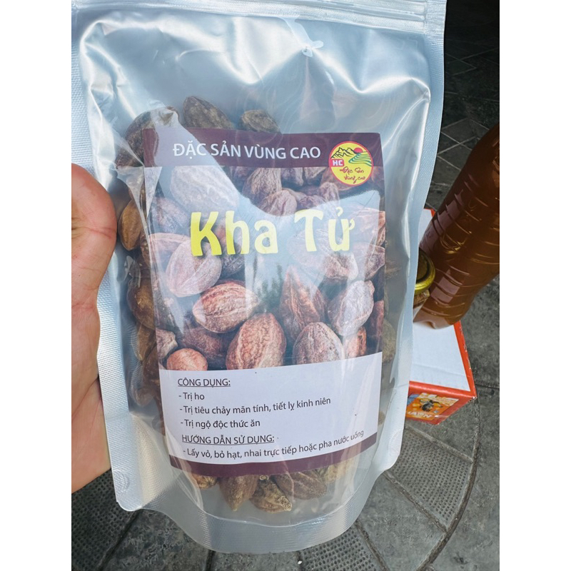 Quả kha tử ngâm mật ong rừng, giảm ho, mất tiếng, giảm tiêu chảy, kiết lị mãn tính, giảm di tinh,huyết trắng 500ml