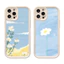 Ốp lưng iphone viền vảo vệ cam hoa bầu trời xanh mát iphone 11 x xr xsmax 11pro 11promax 12 13promax 14 15promax dc1056