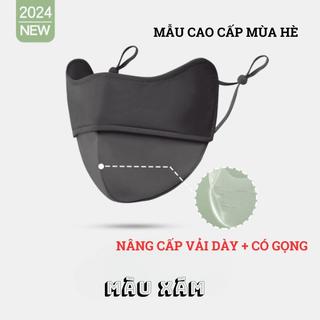 Khẩu trang chống nắng chống tia UV chất lụa băng mềm mịn mát thông thoáng GEPO