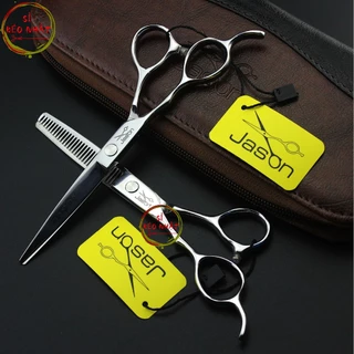 Bộ kéo cắt tóc tay trái chuyên nghiệp Jason kích thước 6.0inches lưỡi kéo sắc bén