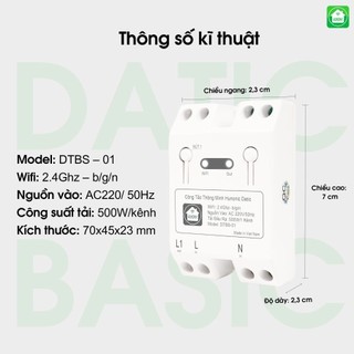 Công Tắc Wifi, Công Tắc Điều Khiển Từ Xa Qua Điện Thoại Hunonic Datic Basic
