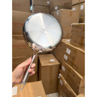 Chảo cạn inox 3 lớp Chockmen 20cm [322], chảo inox liền khối