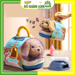 Đồ Chơi Chăm Sóc Thú Cưng Lồng Thỏ Bông Mèo Bông Chó Bông Biết Đi Kêu Đồ Chơi Cho Chó Đồ Chơi Bé Trai - BỐ KHỦNG LONG