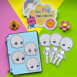 Đồ chơi bóc dán thời trang Búp bê giấy - Pighandmade