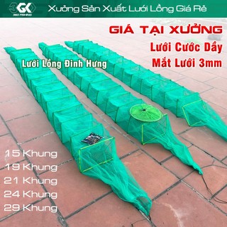[Giá Tại Xưởng] Lồng Bát Quái Dài 4m5 Đến 8m Mắt Lưới 3mm Lưới Lồng Cá Tôm Lươn Hàng Đẹp Giá Rẻ
