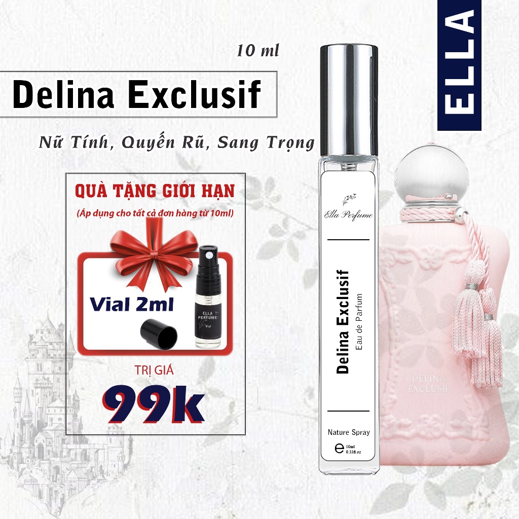 Nước Hoa Nữ Delina Exclusif EDP Valaya EDP LaRosee Chính Hãng ELLA