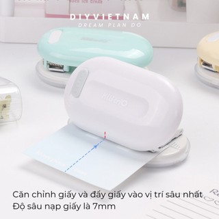 KẸP BẤM 3 LỖ MACARON