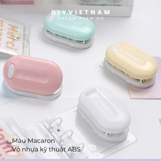 KẸP BẤM 3 LỖ MACARON