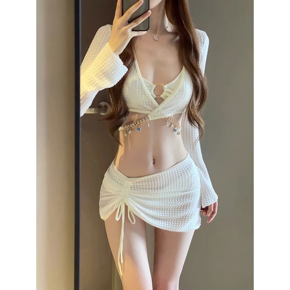 Set bộ đồ bơi bikini 4 chi tiết tách rời có đệm ngực sexy gợi cảm xu hướng mùa hè hottrend BKN18