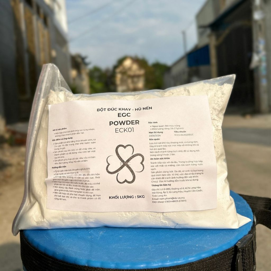 [1kg] EGC Tổng hợp bột đổ khuôn hũ nến nguyên liệu an toàn, chuyên dụng cho đúc khuôn khay tượng decor trang trí nhà cửa