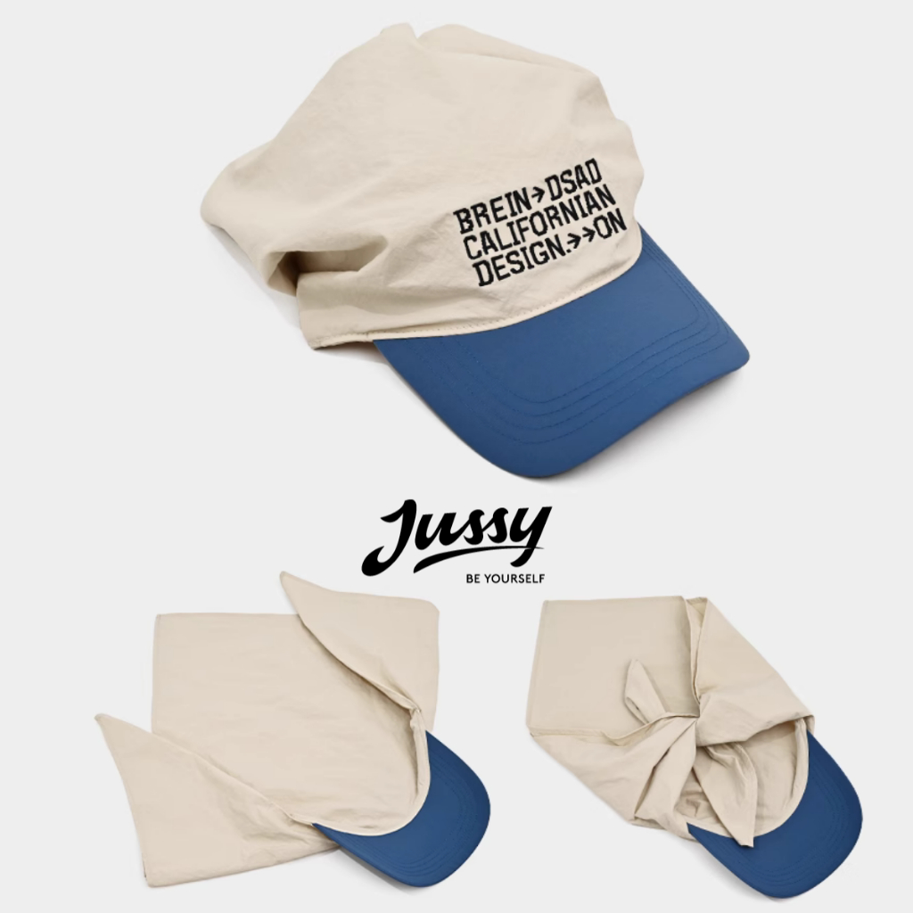 Mũ Trùm Đầu Californian Jussy Official Kiểu Nón Kèm Khăn Trùm Đầu Đa Năng Tạo Nhiều Kiểu Dễ Thương