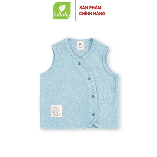 Áo gile chần bông cài lệch 1 lớp cho bé trai/bé gái LULABBY NH533M