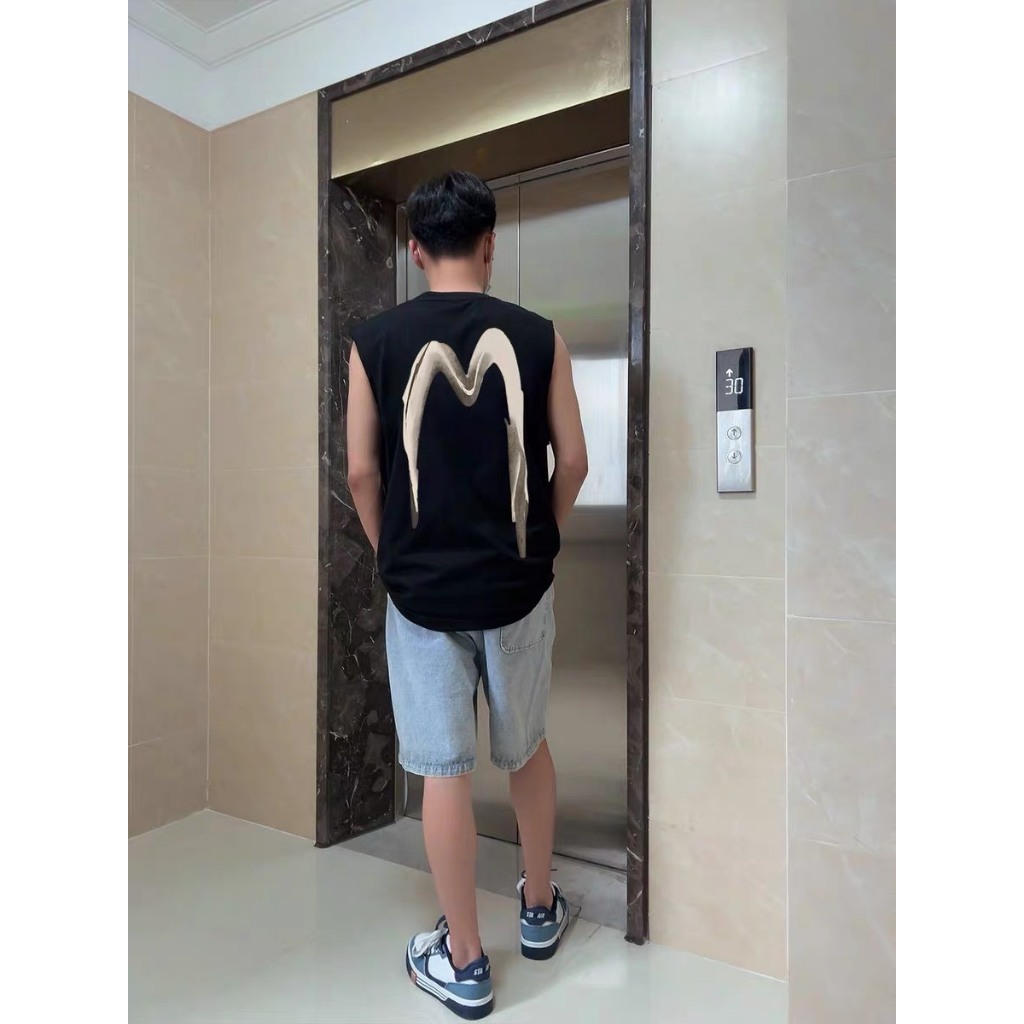 Áo Tanktop Nam Nữ RedLabel In Họa Tiết M, Áo Ba Lỗ Sát Nách Nam Nữ Cotton Cá Tính TT19