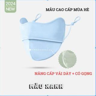 Khẩu trang chống nắng chống tia UV chất lụa băng mềm mịn mát thông thoáng GEPO