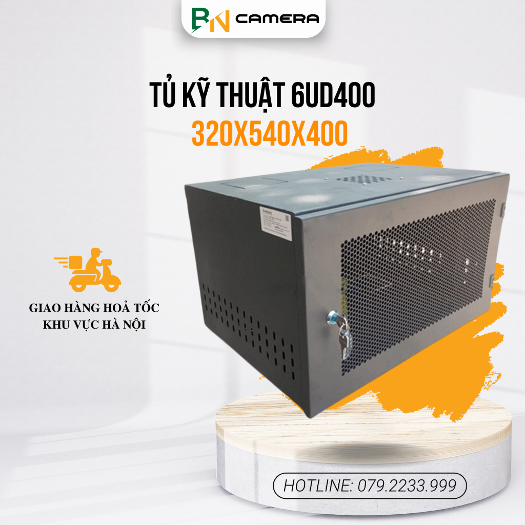 Tủ kỹ thuật 6UD400 màu đen, đựng đầu ghi Camera | Shopee Việt Nam