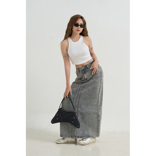 MIDDUA - VJ048 Jennie skirt denim grey
