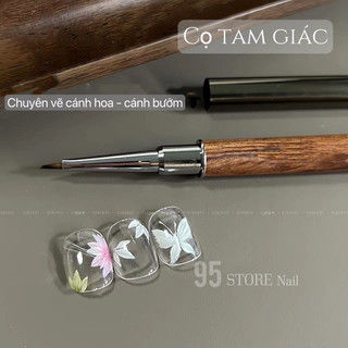 Cọ tam giác vẽ cánh bướm, cánh hoa chất liệu lông chồn - cọ cao cấp mẫu mới vẽ nail siêu hot
