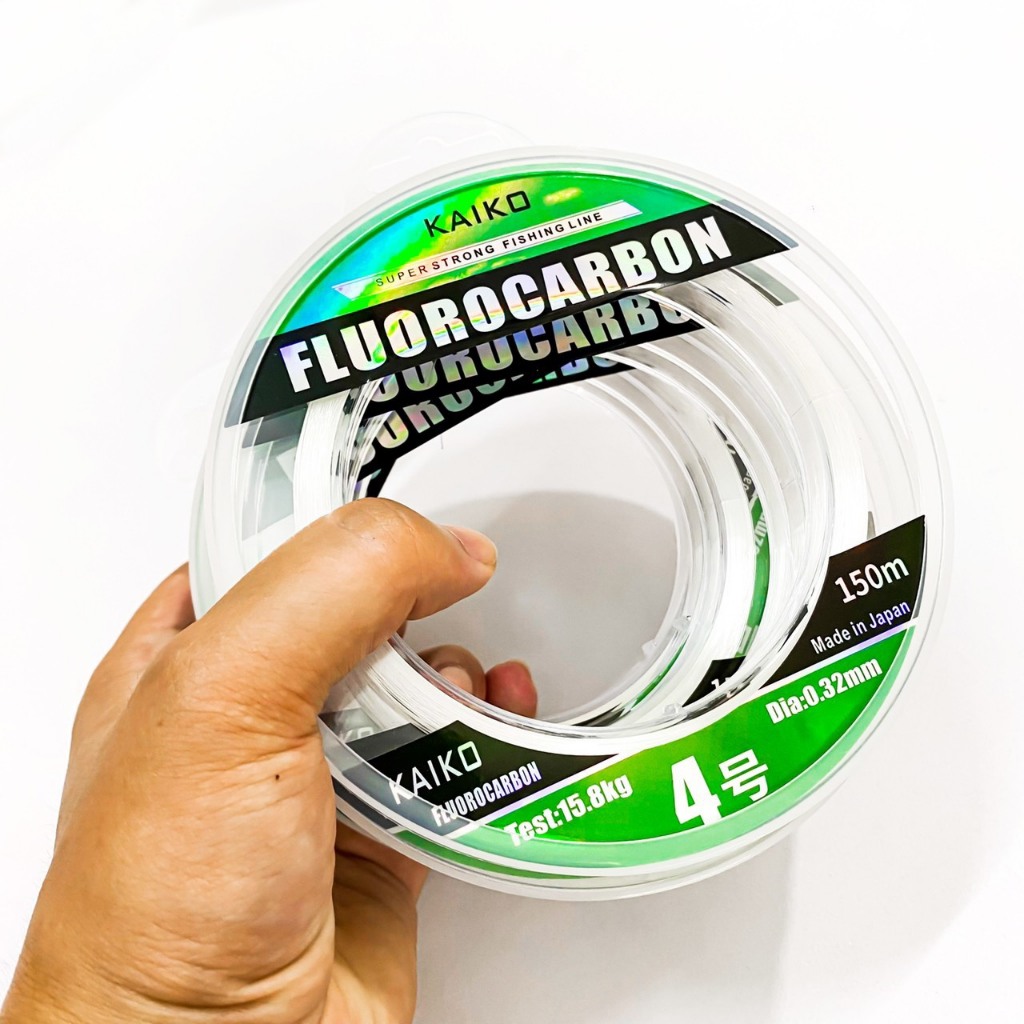 Cước câu đài Nhật Bản Kaiko FLUROCARBON 150m dai, mềm, tải cá tốt làm trục hoặc cước link - Chú béo Fishing