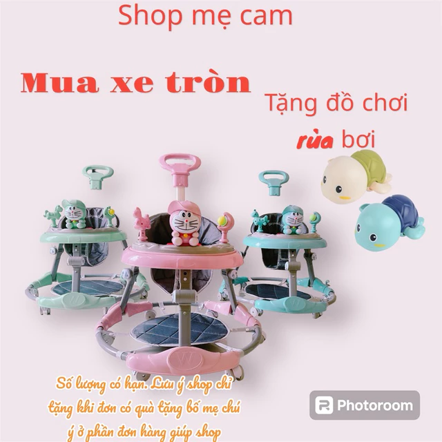 Xe Tập Đi Cho Bé Xe. Xe Tập Đi Có Nhạc [ Đủ bộ tay đẩy lót chân]