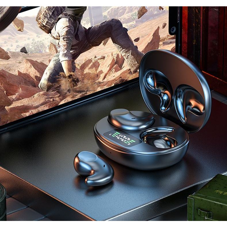 Tai Nghe Bluetooth 5.4 M52 Cảm Ứng Chạm Nằm Ngủ Không Cấn, Độ Trể Thấp, Âm Thanh HiFi Bass Căng, Có Micro Đàm Thoại. | BigBuy360 - bigbuy360.vn
