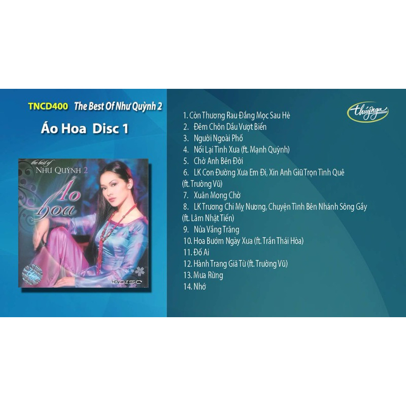 Băng Cassette Như Quỳnh - The Best Of Như Quỳnh, Áo Hoa