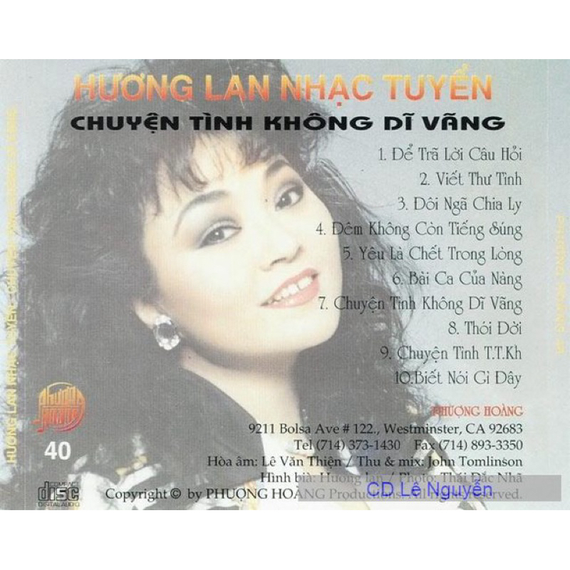 Băng Cassette Hương Lan - Chuyện Tình Không Dĩ Vãng